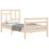 Estructura de cama con cabecero madera