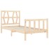 Estructura de cama con cabecero madera