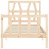 Estructura de cama con cabecero madera