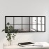 Espejo de pared metal negro 100x40