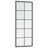 Espejo de pared metal negro 100x40