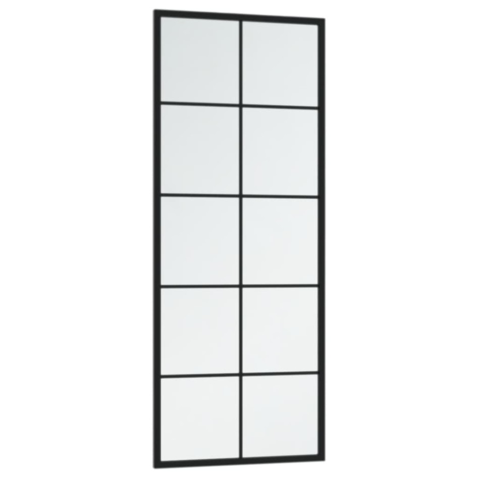 Espejo de pared metal negro 100x40