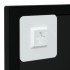 Espejo de pared metal negro 100x40