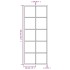 Espejo de pared metal negro 100x40