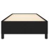 Estructura de cama sin colchón tela negro 80x200
