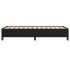 Estructura de cama sin colchón tela negro 80x200