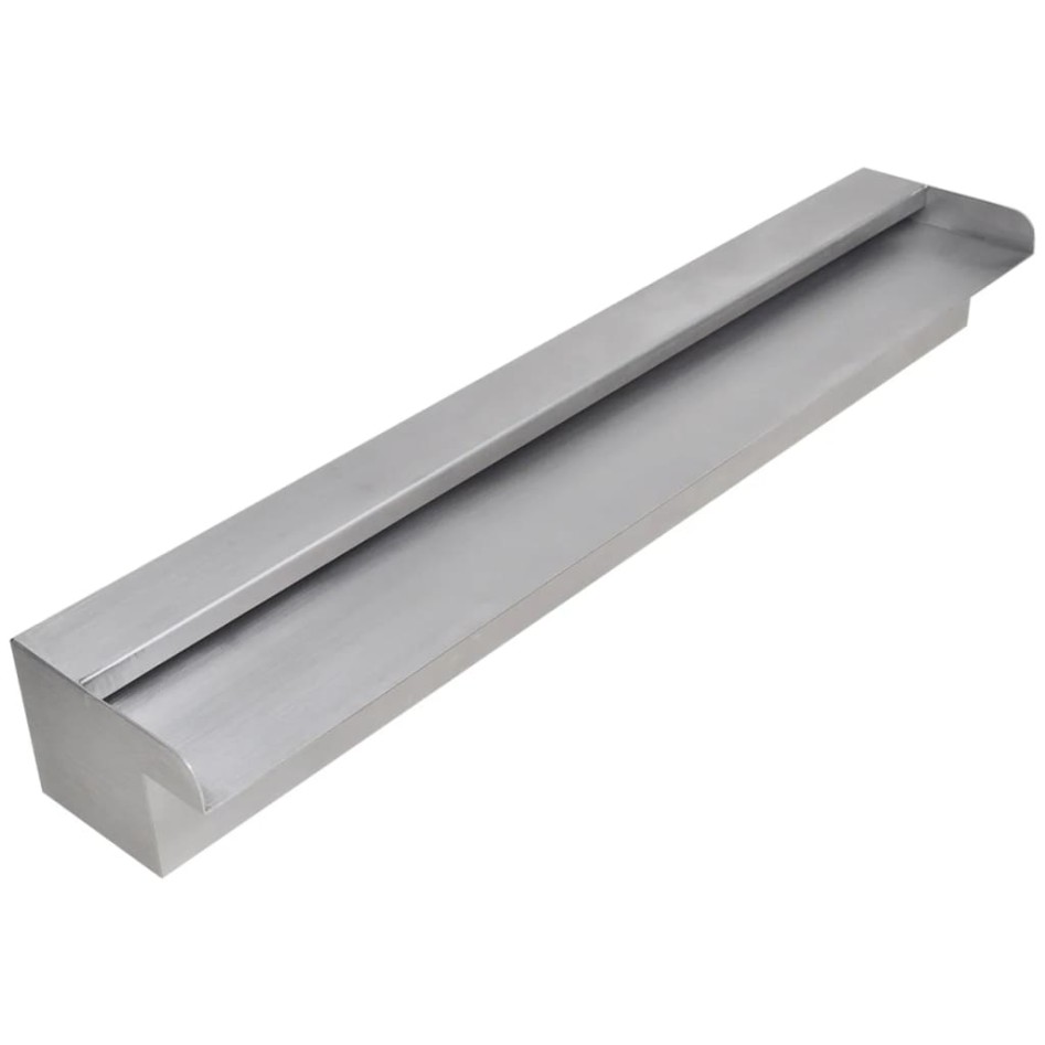 Fuente cascada rectangular piscina acero inoxidable 60