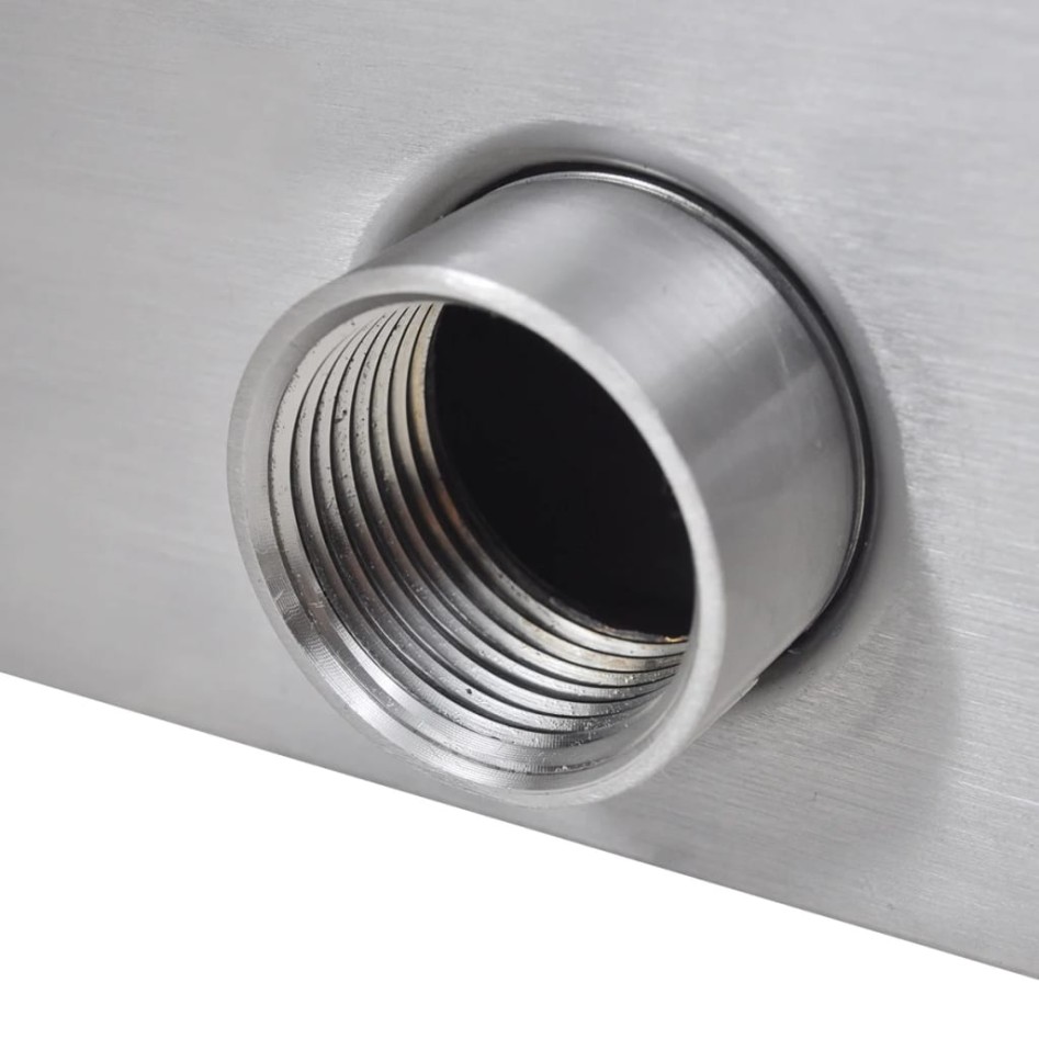 Fuente cascada rectangular piscina acero inoxidable 60