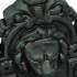 Fuente de pared diseño cabeza de