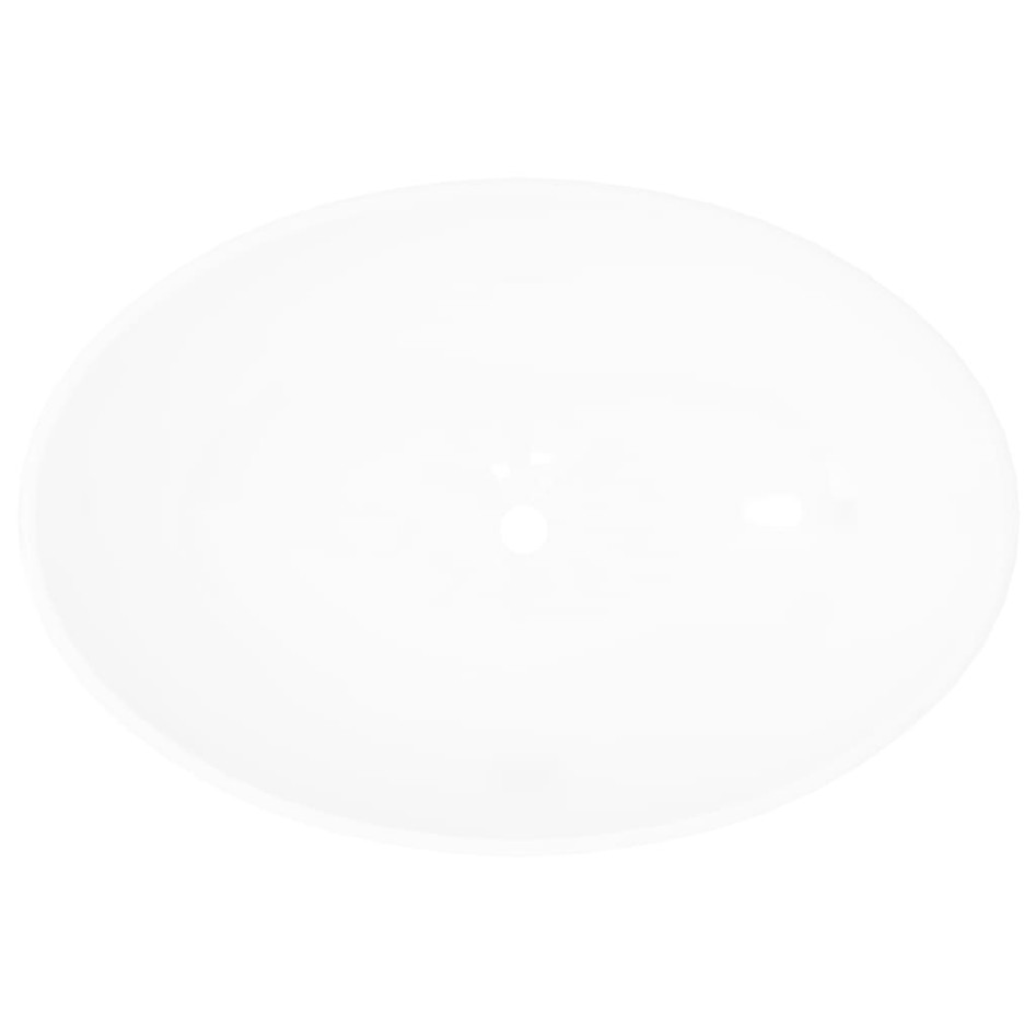 Lavabo ovalado de cerámica blanco 40x33