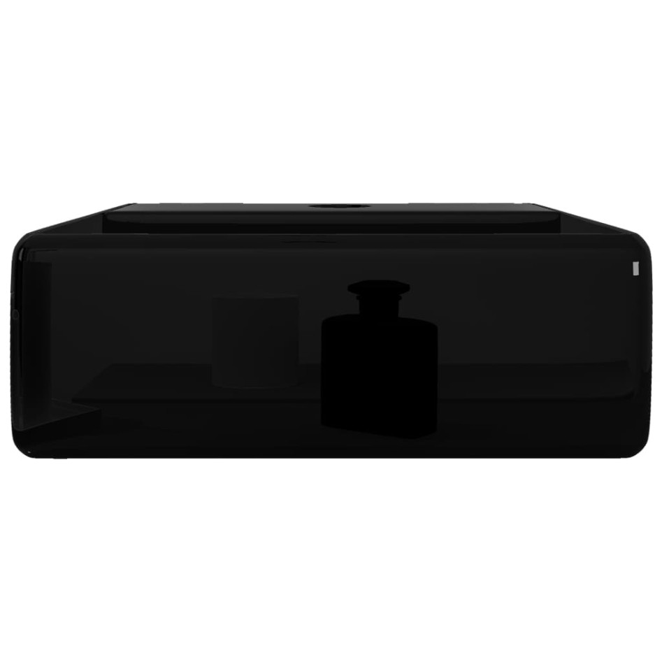 Lavabo de cerámica cuadrado con orificio de grifo/desagüe