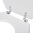 Asiento inodoro con tapas 2 piezas MDF