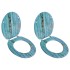 Asientos inodoro tapas 2 uds MDF madera