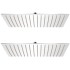 Cabezal de ducha efecto lluvia 2 pzs acero inoxidable 30x40
