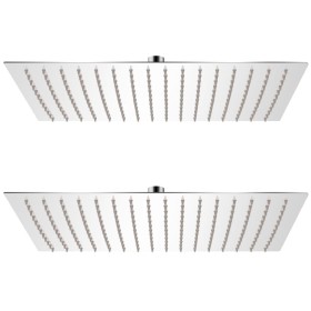 Cabezal de ducha efecto lluvia 2 pzs acero inoxidable 30x40