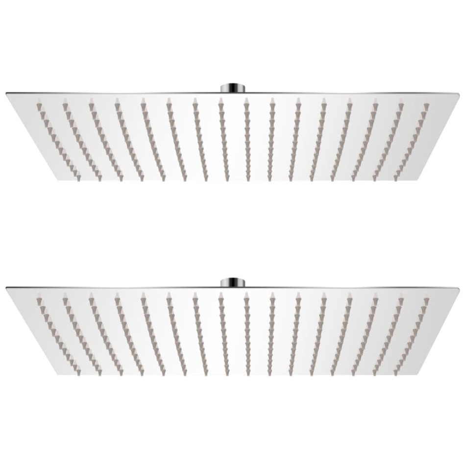 Cabezal de ducha efecto lluvia 2 pzs acero inoxidable 30x40