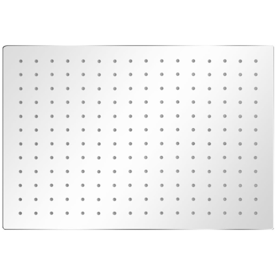 Cabezal de ducha efecto lluvia 2 pzs acero inoxidable 30x40