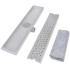Desagüe ducha lineal 2 pzs burbuja 630x140 mm acero