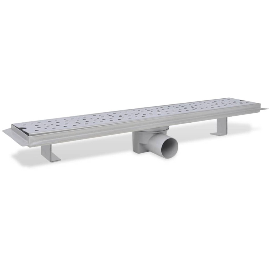 Desagüe ducha lineal 2 pzs burbuja 630x140 mm acero