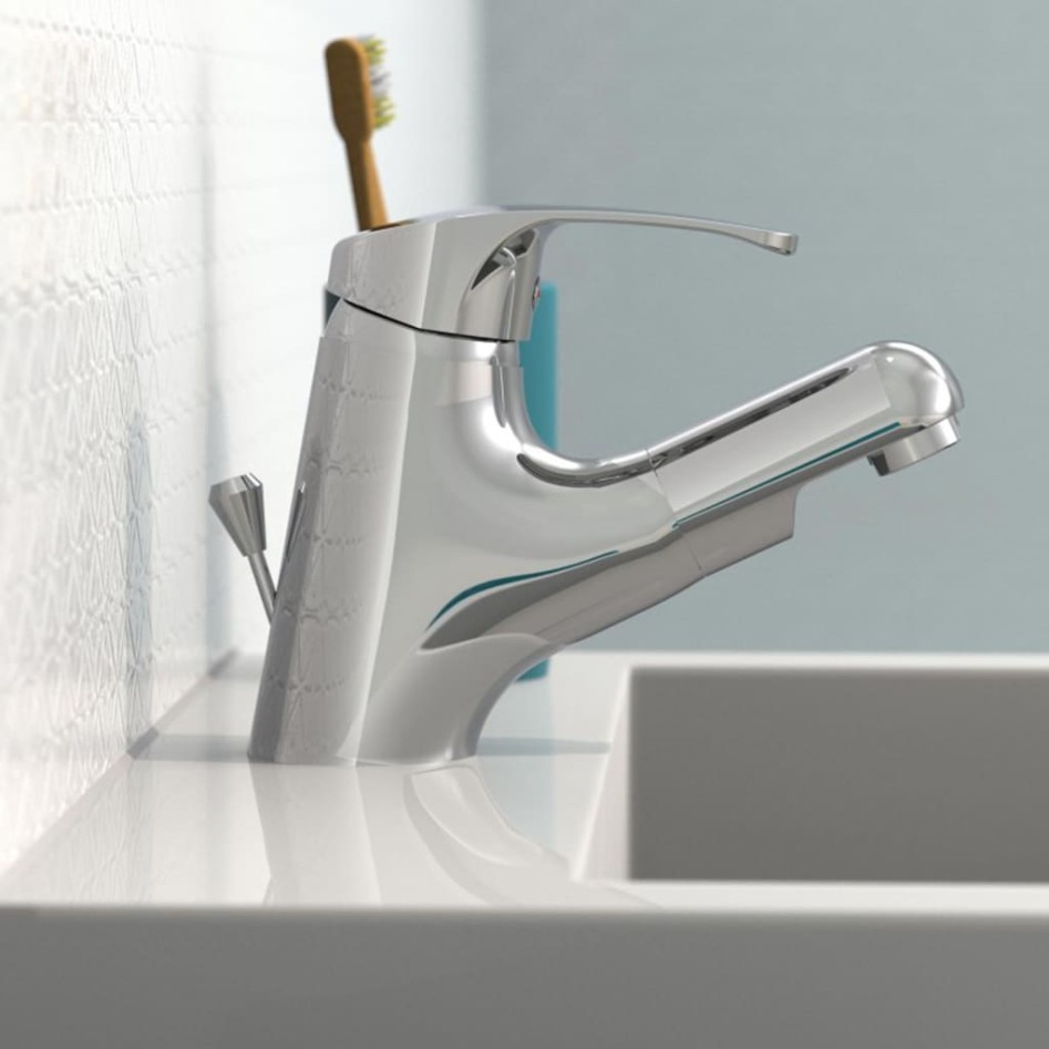 EISL Grifo monomando de lavabo con caño extraíble VICO