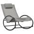 Tumbona con almohada acero y textilene