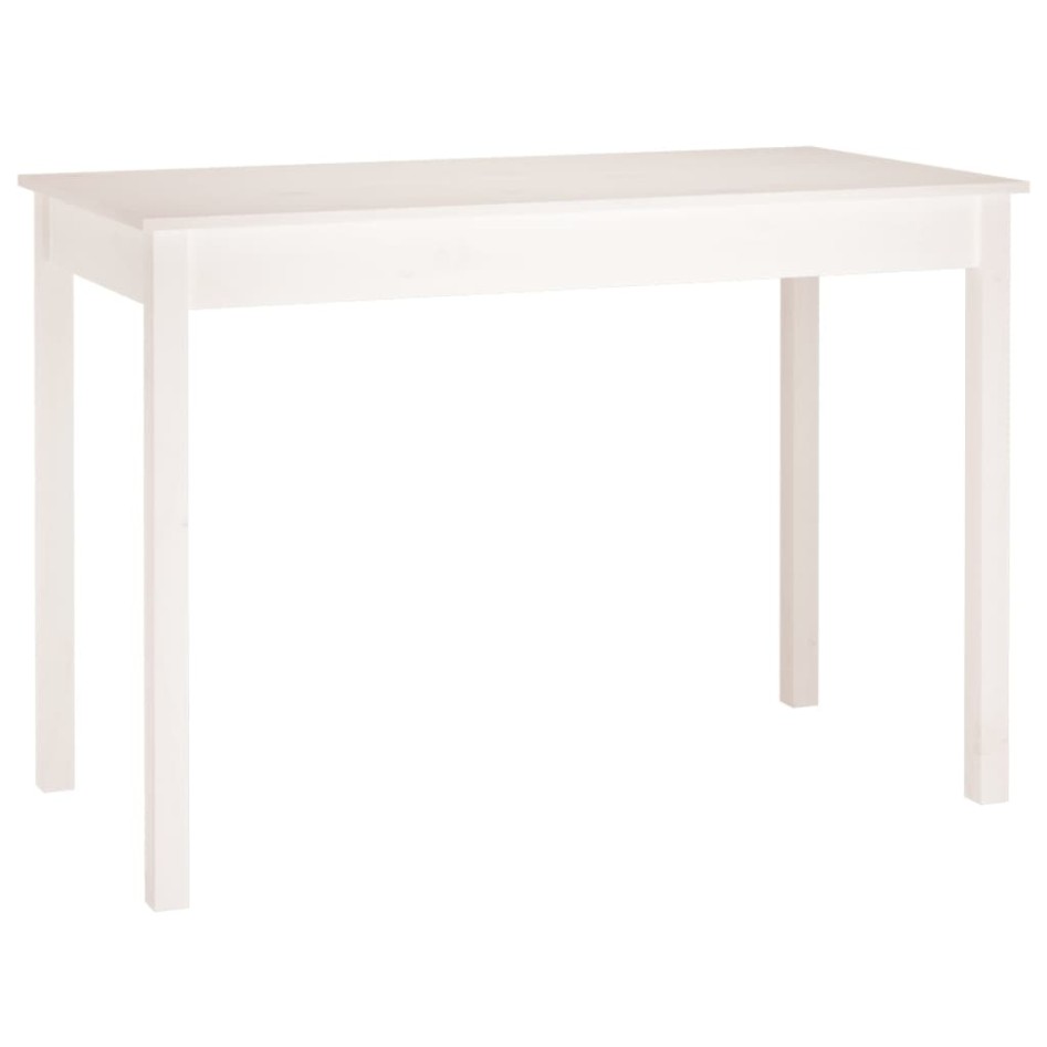 Mesa de comedor madera maciza de pino blanca 110x55x75