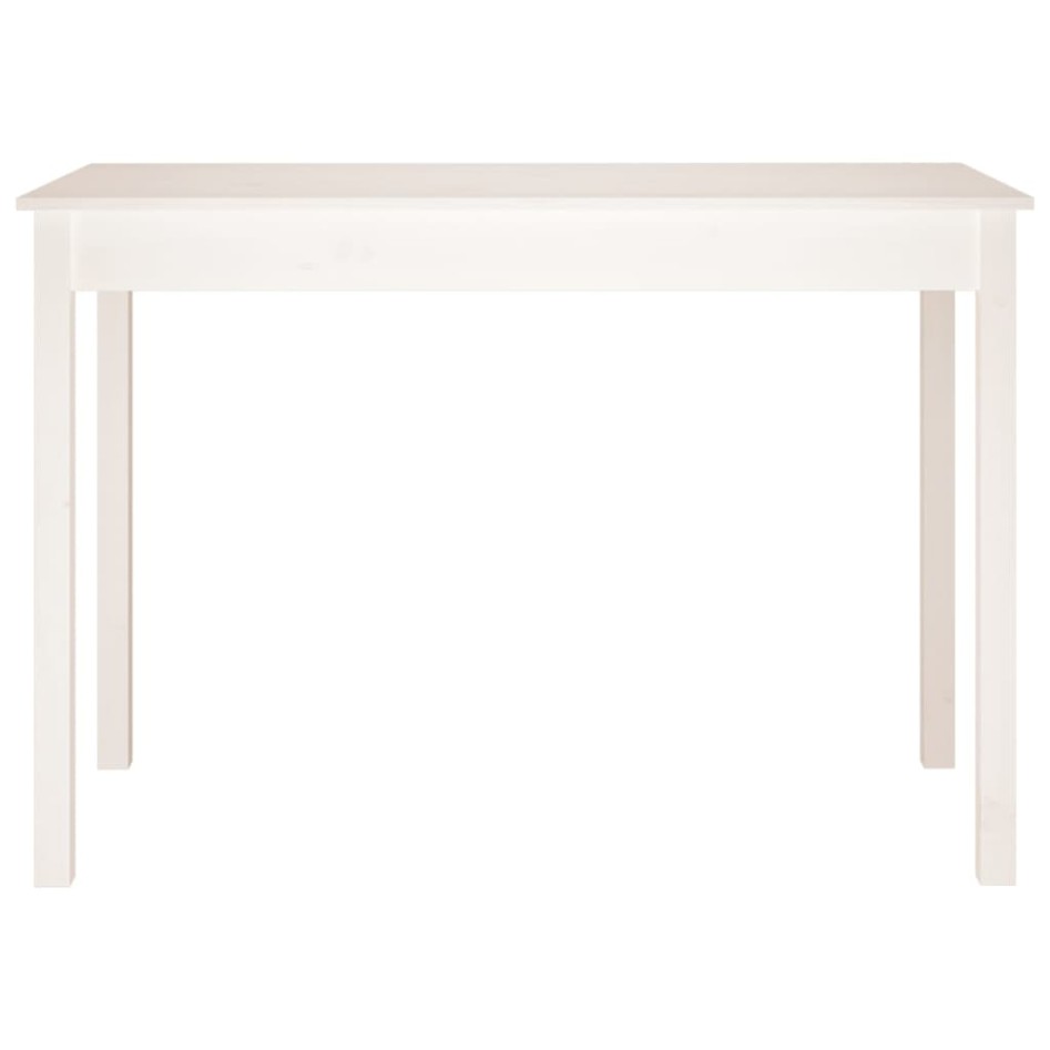 Mesa de comedor madera maciza de pino blanca 110x55x75