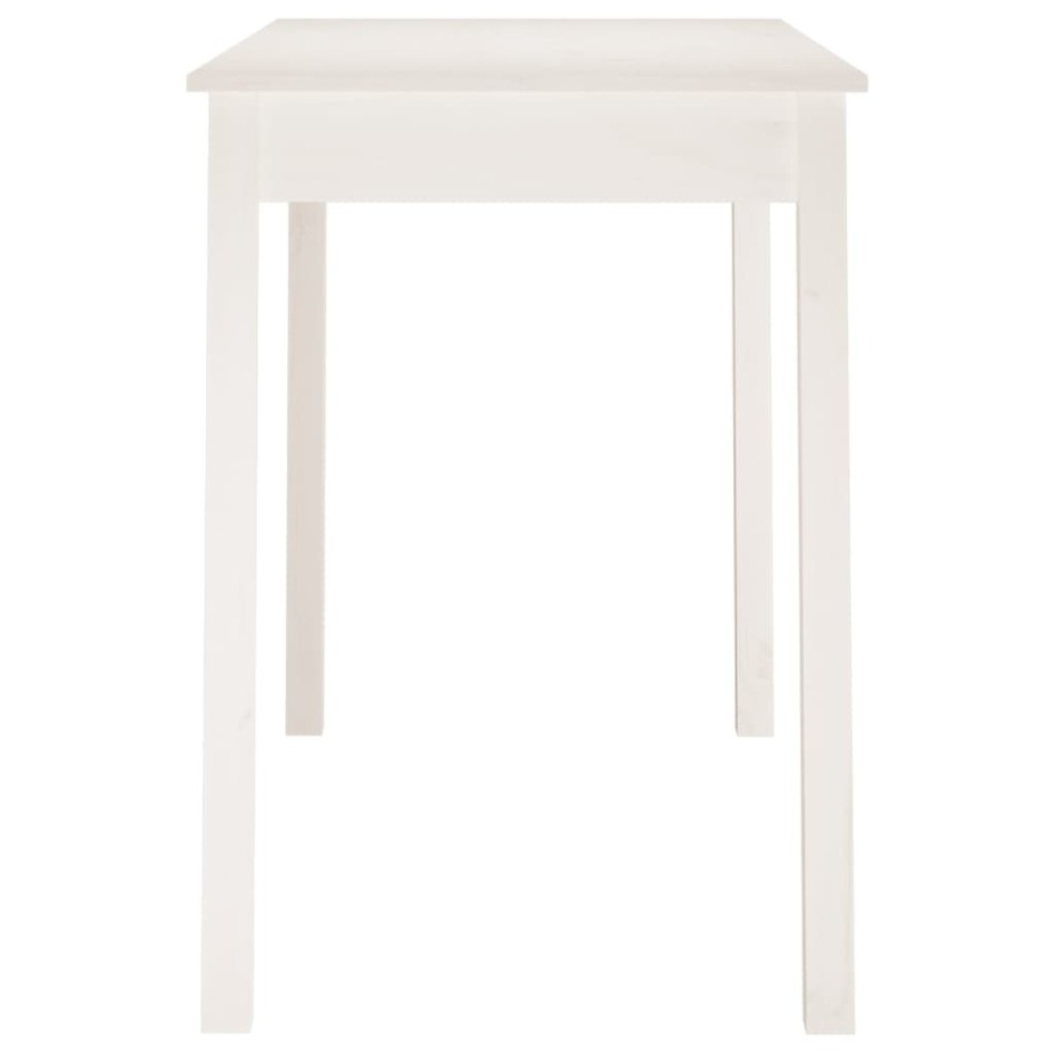 Mesa de comedor madera maciza de pino blanca 110x55x75