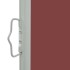 Toldo lateral retráctil de jardín marrón 80x300