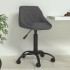 Silla de comedor de terciopelo gris