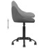 Silla de comedor de terciopelo gris