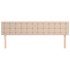 Cabeceros 2 unidades cuero sintético capuchino 90x5x78/88