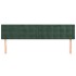 Cabeceros 2 unidades de terciopelo verde oscuro 80x5x78/88