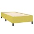 Estructura de cama sin colchón tela verde 90x200