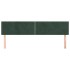 Cabeceros 2 unidades de terciopelo verde oscuro 90x5x78/88