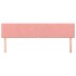 Cabeceros 2 unidades de terciopelo rosa 90x5x78/88