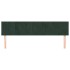 Cabeceros 2 unidades de terciopelo verde oscuro 80x5x78/88