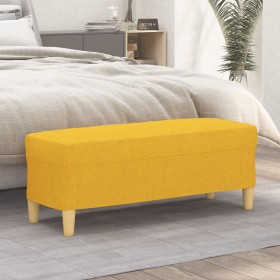 Banco de tela amarillo 100x35x41