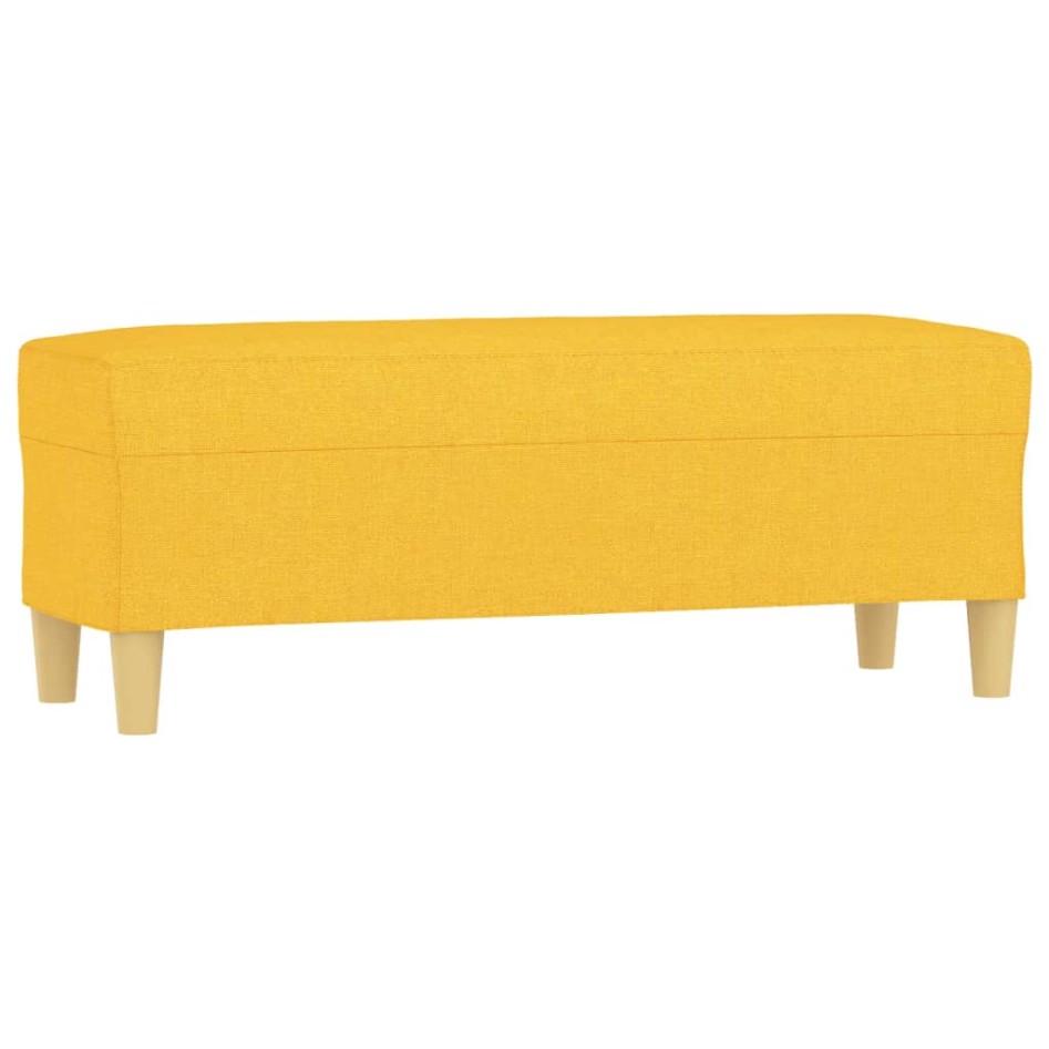 Banco de tela amarillo 100x35x41