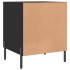 Mesitas de noche 2 uds madera de ingeniería negro 40x40x50