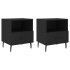 Mesitas de noche 2 uds madera ingeniería negro 40x35x47,5
