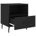 Mesitas de noche 2 uds madera ingeniería negro 40x35x47,5