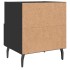 Mesitas de noche 2 uds madera ingeniería negro 40x35x47,5