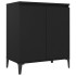 Aparador de madera contrachapada negro 60x35x70