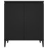 Aparador de madera contrachapada negro 60x35x70