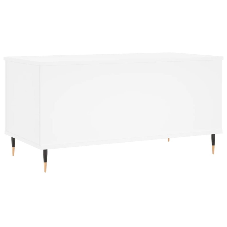 Mesa de centro madera contrachapada blanco 90x44,5x45