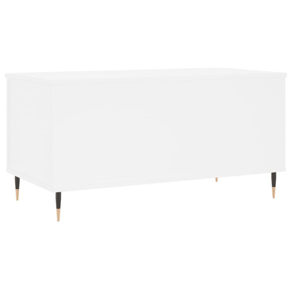 Mesa de centro madera contrachapada blanco 90x44,5x45