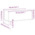 Mesa de centro madera contrachapada blanco 90x44,5x45