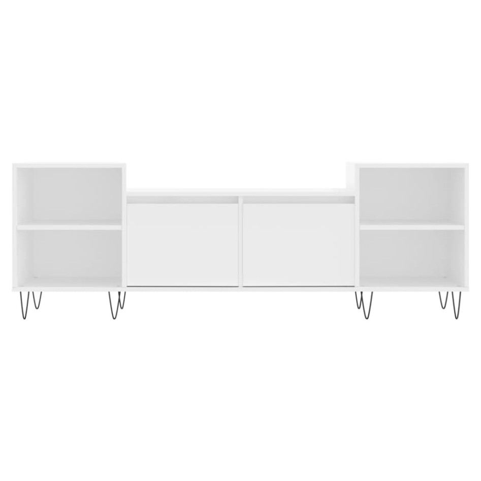 Mueble para TV madera contrachapada blanco 160x35x55