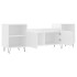 Mueble para TV madera contrachapada blanco 160x35x55